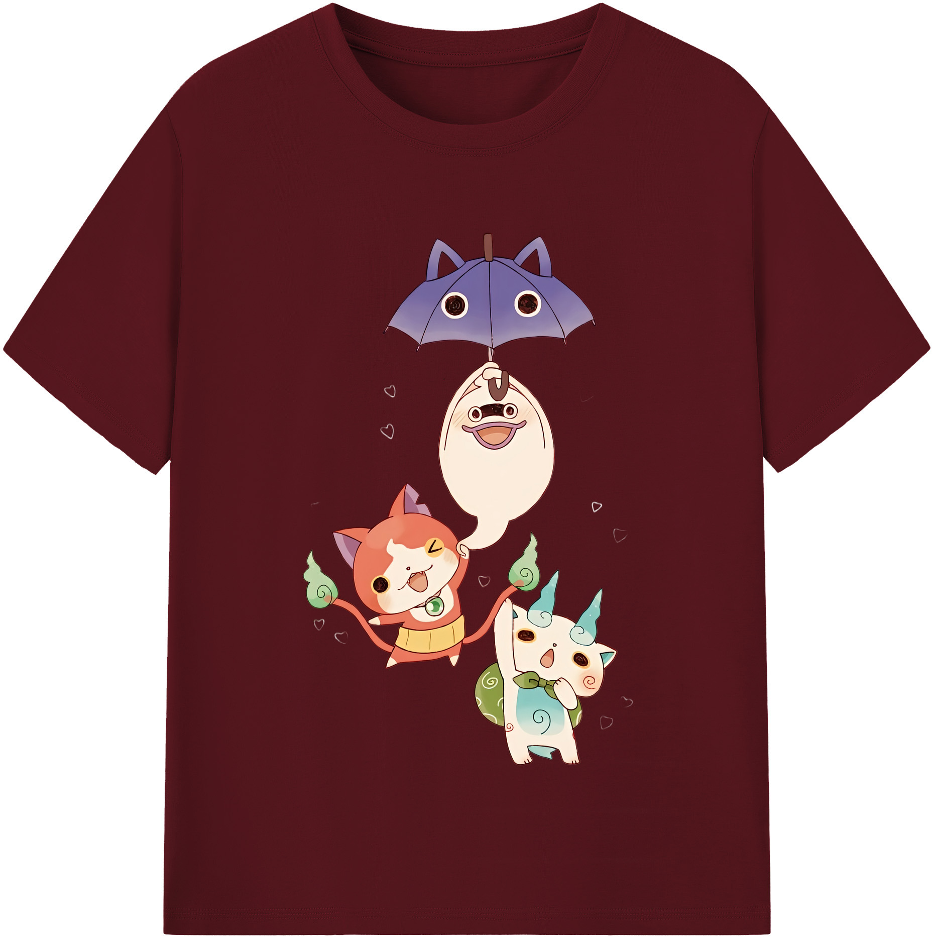 （画像用） 妖怪ウォッチ Yo-kai Watch 綿100％半袖Tシャツ（フロントプリント）